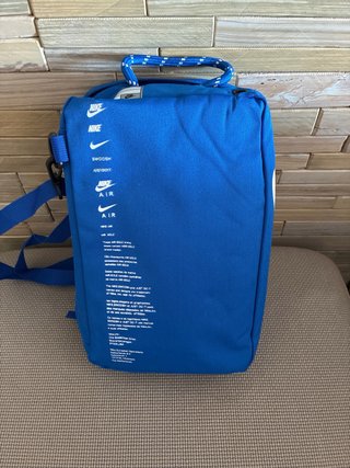 Bolsa bandolera porta zapatillas Nike azul nueva