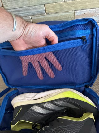 Bolsa bandolera porta zapatillas Nike azul nueva
