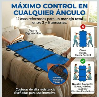 Manta trasferencia pacientes con movilida reducida
