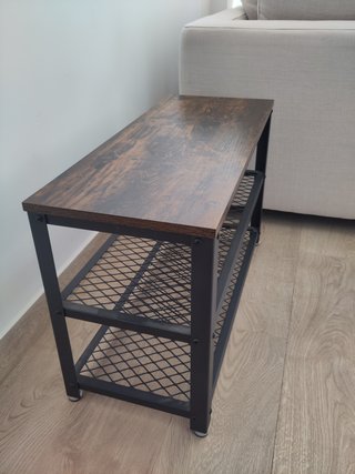 Banco Zapatero Industrial Madera y Metal