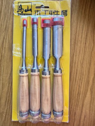 4 formones para madera