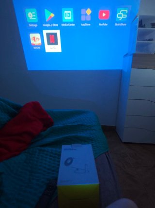 Mini Projetor LED Branco