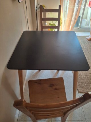 Mesa Ikea Negra Madera