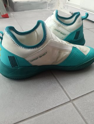 Zapatillas Padel Teal y Blanco