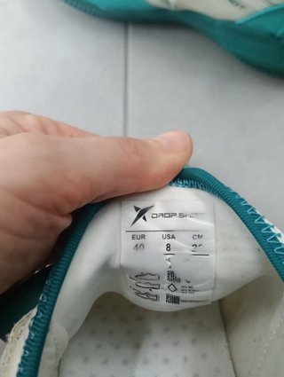 Zapatillas Padel Teal y Blanco