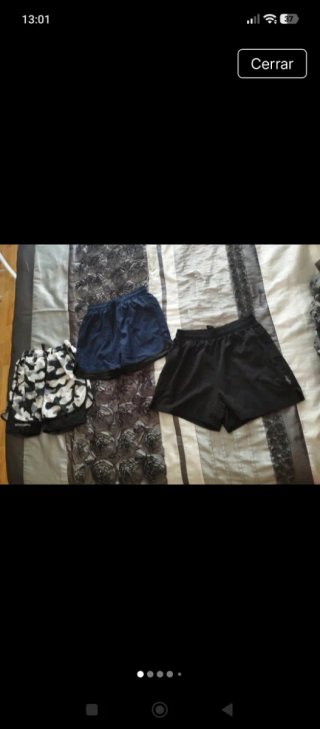 Lote 3 Pantalones Cortos Deporte Talla XS