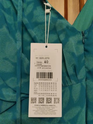 Vestido azul con estampado floral Nuevo a estrenar