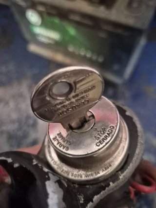 Llave arranque BMW R75/5 con llave original