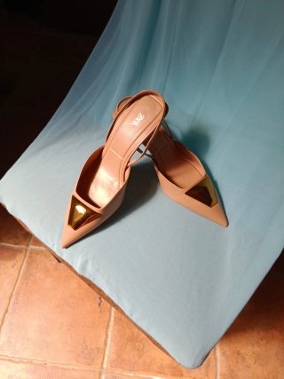 Zapatos Zara Salón Beige Talla 40