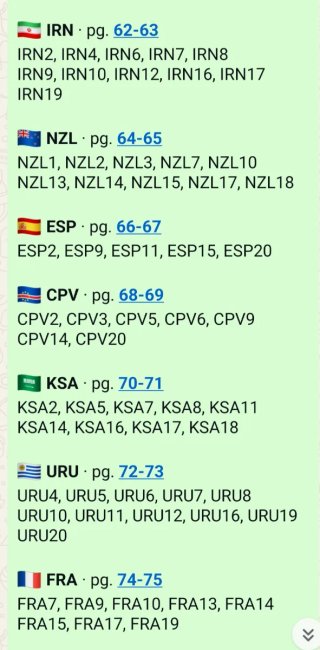 Cromos Mundial 2026 (Faltantes)