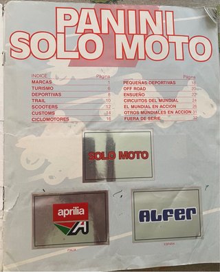 Álbum Panini Solo Moto Completo