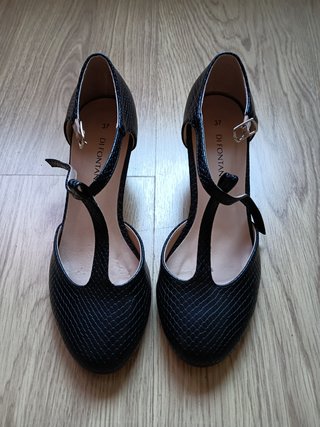 Zapatos Di Fontana Talla 37 Negros