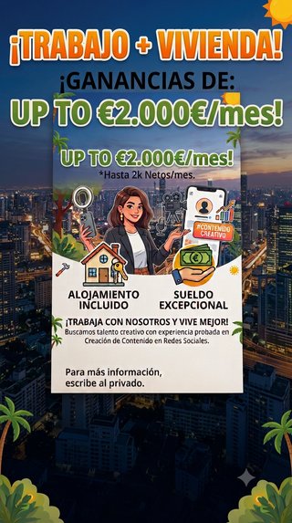 Chica que quiera trabajar