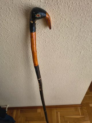Baston artesanal con mango de pato