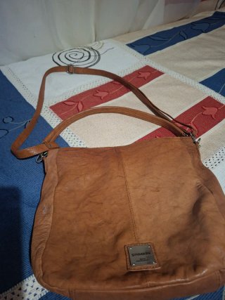 Bolso de piel Sinmark marrón