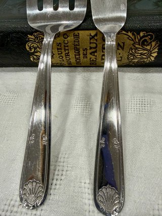 Cubiertos Vintage para Pescado - Motivo Concha