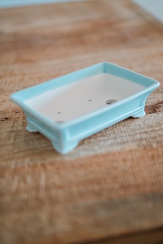 Maceta Yixing Bonsai Azul