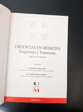 Libro "urgencias en Medicina"