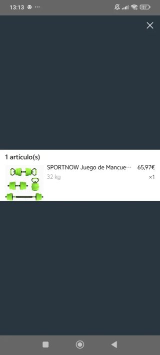 Juego Mancuernas Ajustables 32kg