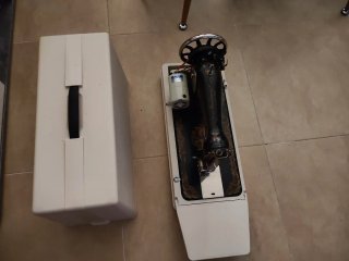 Máquina de coser Singer antigua