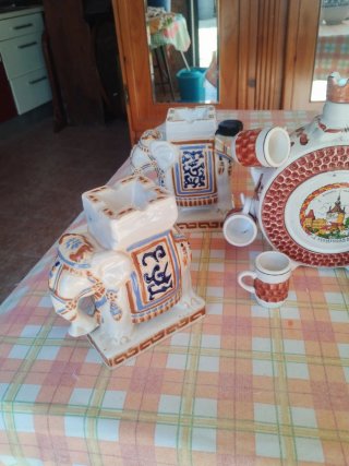 Lote Cerámica y Vidrio Antiguo