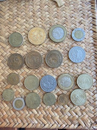 Lote de monedas antiguas variadas