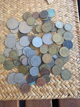 Lote de monedas antiguas variadas