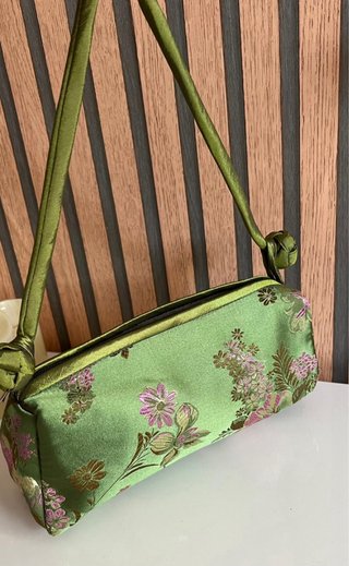 Bolso de mano bordado estilo chino japonés