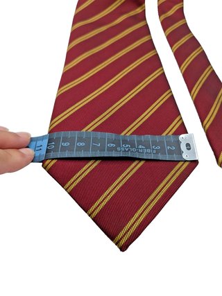 Cravatta Vintage Regimental Bordeaux Righe Oro