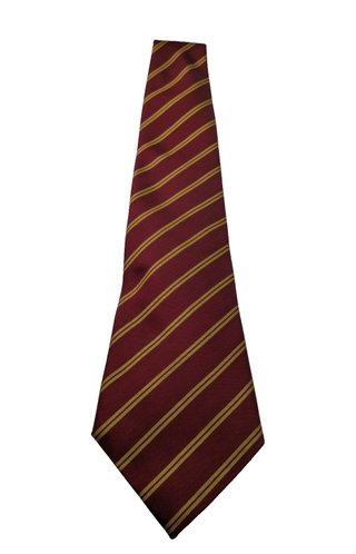Cravatta Vintage Regimental Bordeaux Righe Oro