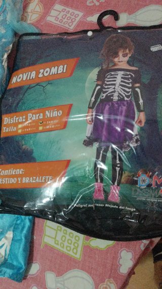 Disfraz Novia Zombi Niña Talla 5-6 Años