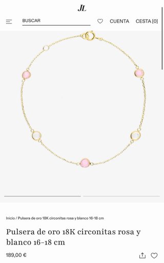 Pulsera Oro 18K con Circonitas Rosas y Blancas!