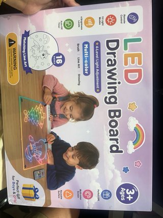 Pizarra Luminosa LED Niños 30x40cm