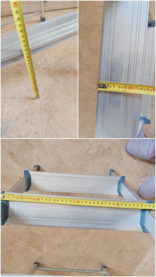 Escalera plegable aluminio 3 peldaños