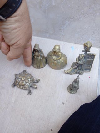 Figuras de bronce decorativas