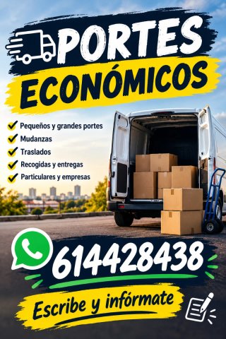Oferta en portes y mudanzas