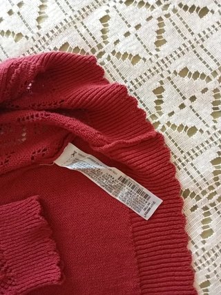 Chaqueta Zara Roja Punto Talla M