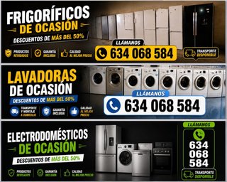 Lavadoras Seminuevas desde 149€ com garantia 1ańos