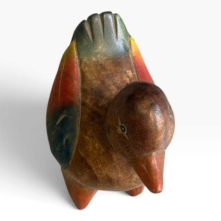 Pato Decorativo Madeira Vintage