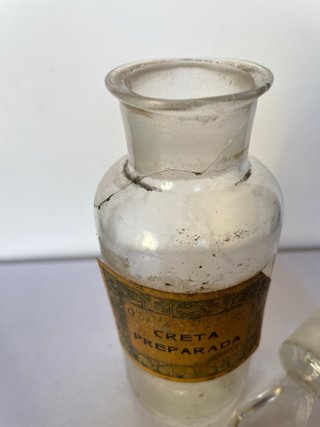 Botella antigua farmacia