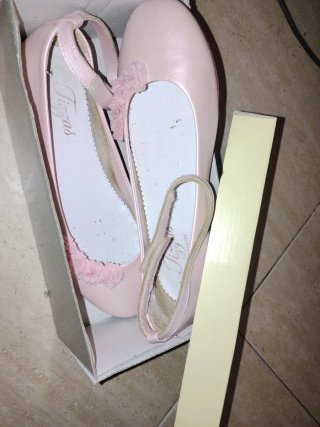 Zapatos de comunión rosas talla 35