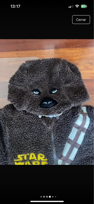 Disfraz Pijama Chewbacca Star Wars Talla S