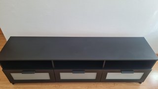 Mueble TV IKEA Negro 3 Cajones