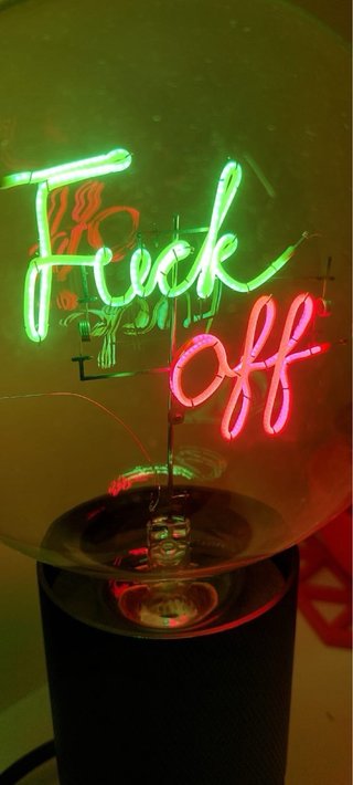 Lampada Neon Fuck Off Brand MITB by Elements Light