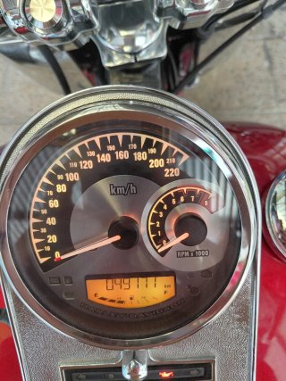 Harley Davidson Fat Boy  Roja Metalizada