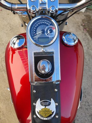 Harley Davidson Fat Boy  Roja Metalizada