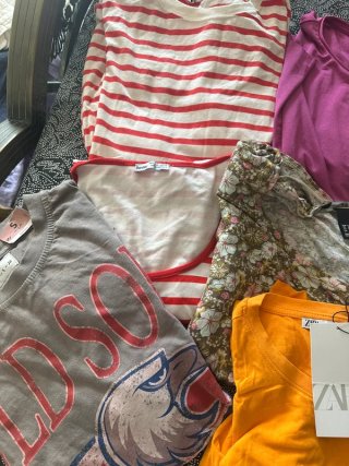 Lote 9 Camisetas Zara T-Shirt Tallas s