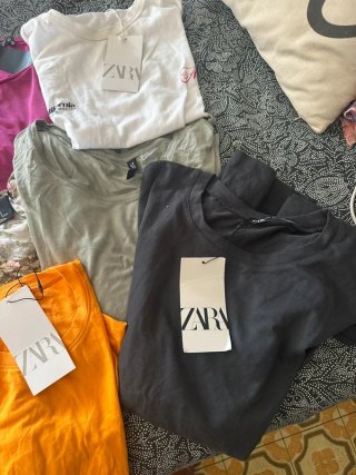 Lote 9 Camisetas Zara T-Shirt Tallas s