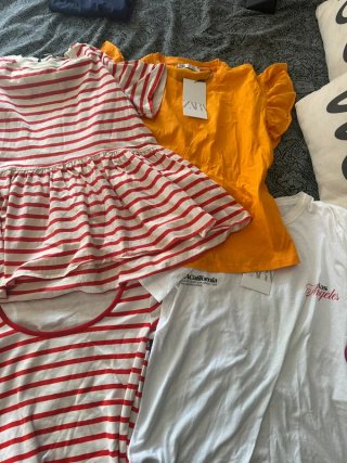 Lote 9 Camisetas Zara T-Shirt Tallas s