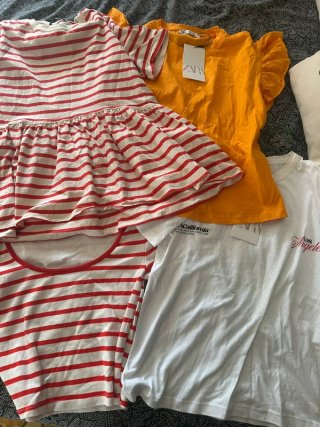 Lote 9 Camisetas Zara T-Shirt Tallas s